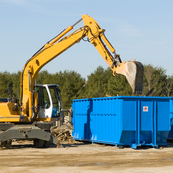 what size residential dumpster rentals are available in Red Bank